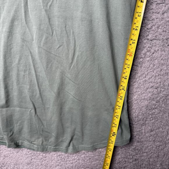 He is Greater Than I T Shirt Womens Green Christian Graphic Slim Fit - Picture 5 of 11